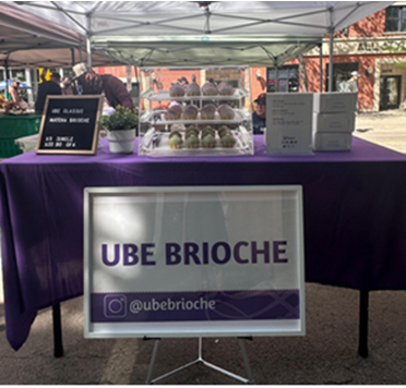 Ube Brioche at the Farmer's Market