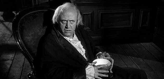 Alastair Sim as Scrooge in the classic 1951 movie of A Christmas Carol