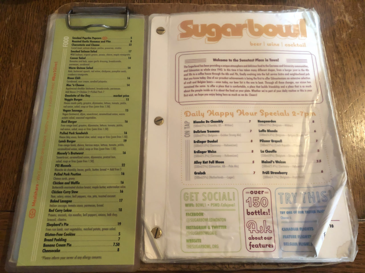 Sugarbowl Restaurant review Edmonton Scene