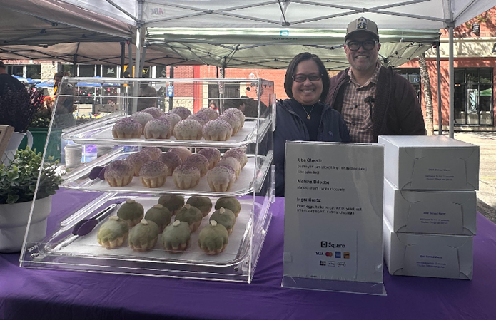 Ube Brioche at the Downtown farmer’s market